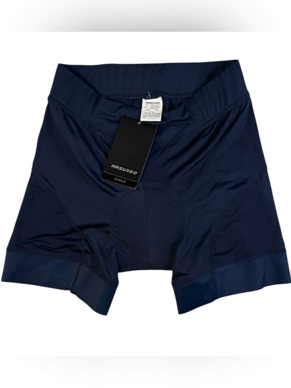 ARSUXEO Padded Cycling Shorts Size M Navy Blue